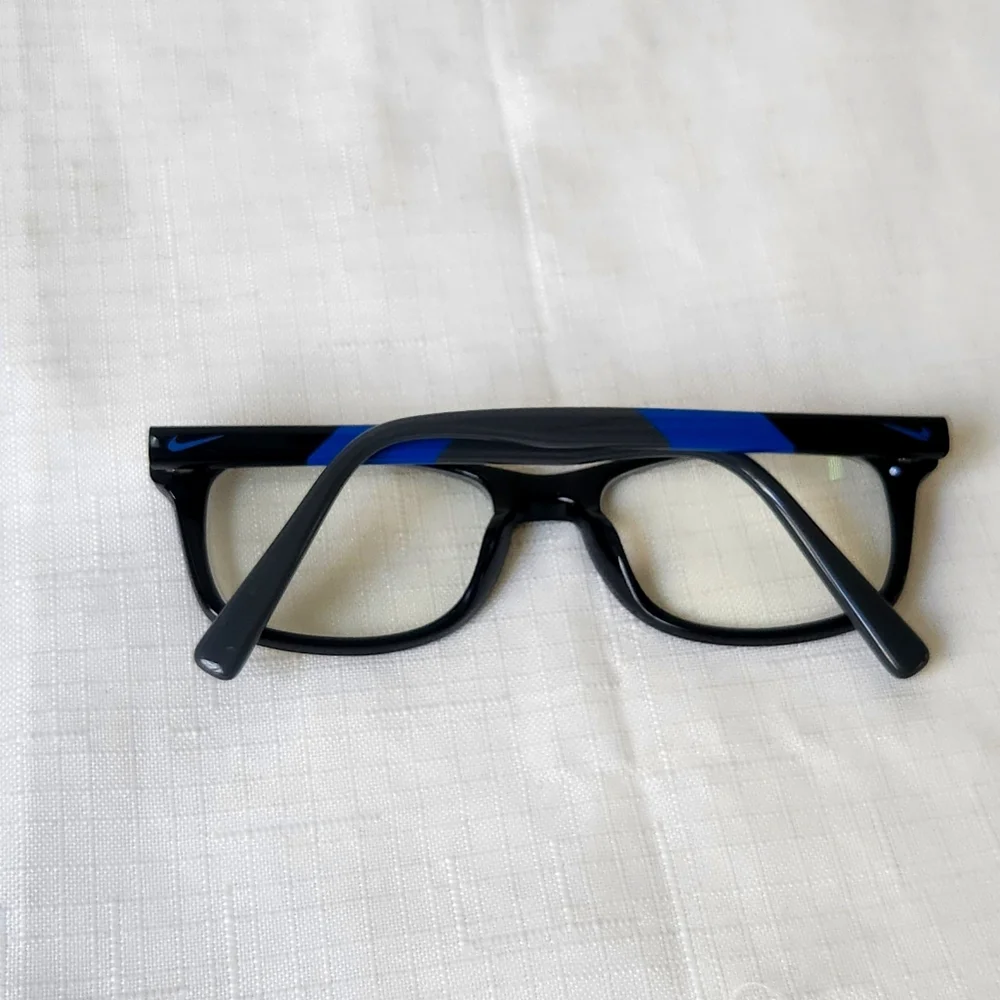 Nike Youth Unisex 5538G 013 49-17 (L) 135 Eyeglasses Navy Blue gray multicolored
